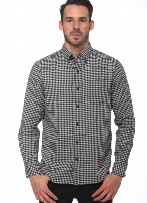 Elevani Mens Long Sleeve Check Casual